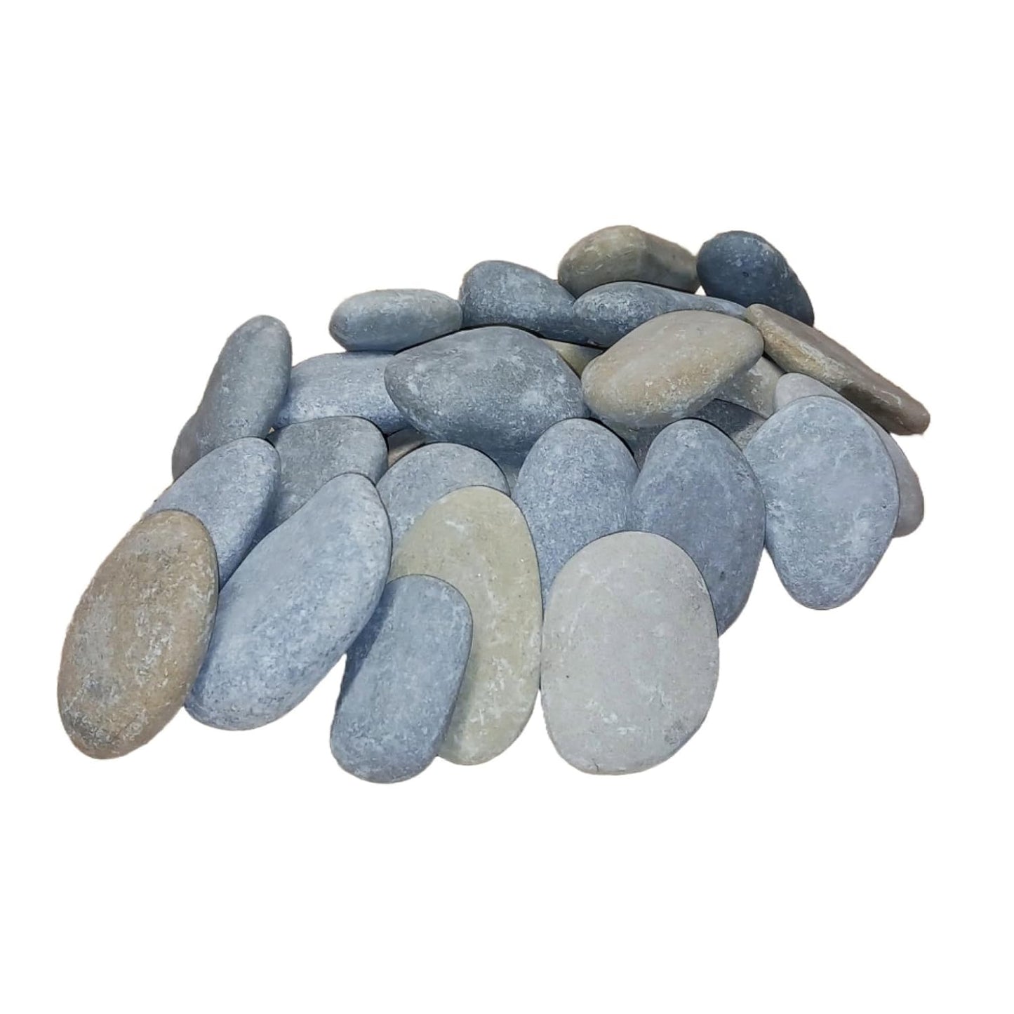 25 Natural Smooth River Rocks for Painting, 2-4 Inches, Perfect for Crafts, Kindness Rocks, and Home Décor