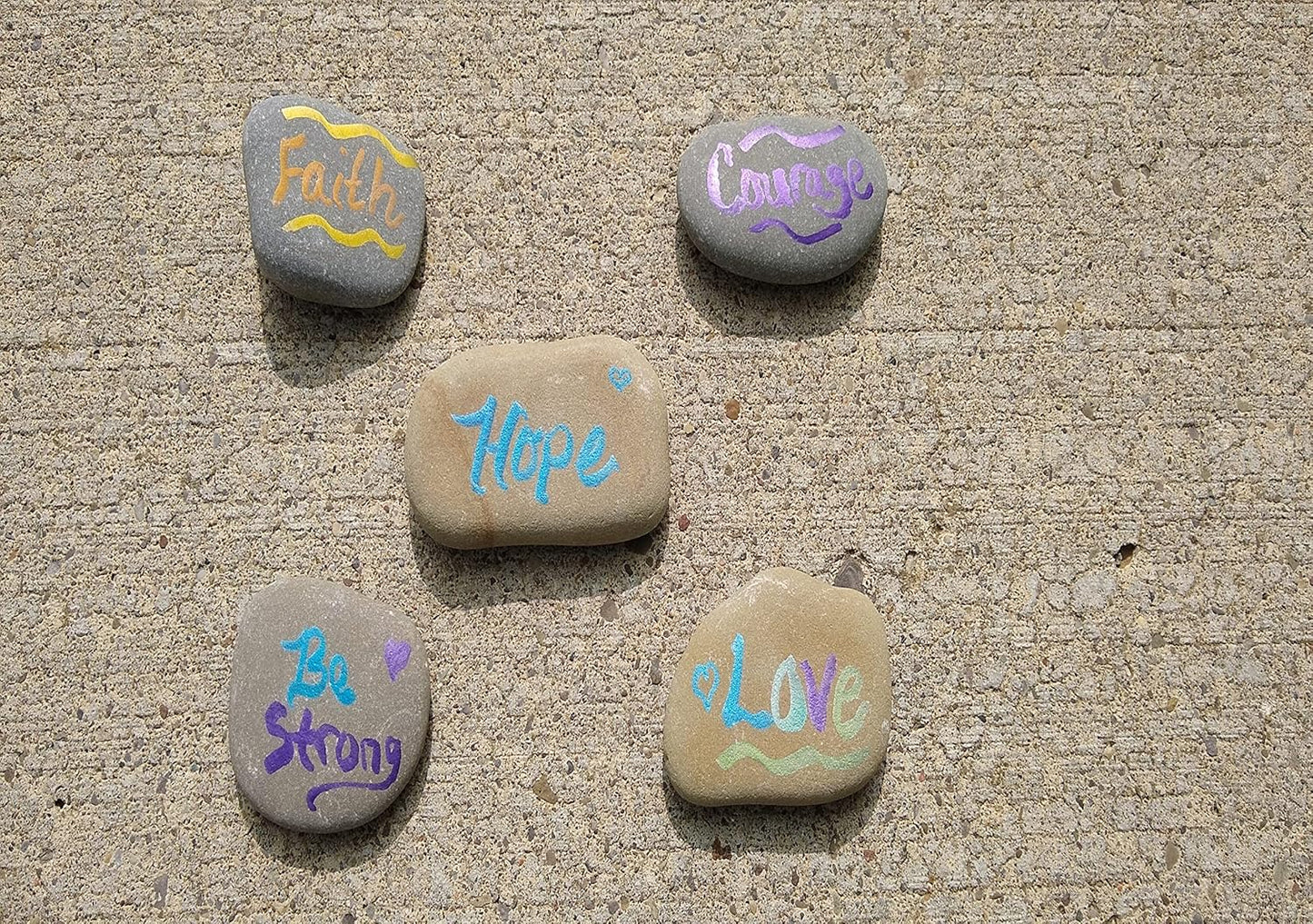Large River Rocks for Painting – 10 Rocks, 4” - 6” Inch Flat Smooth Stones, 5-6 LB. of Craft Rock Painting, Kindness Supplies Adults and Kids, Grey